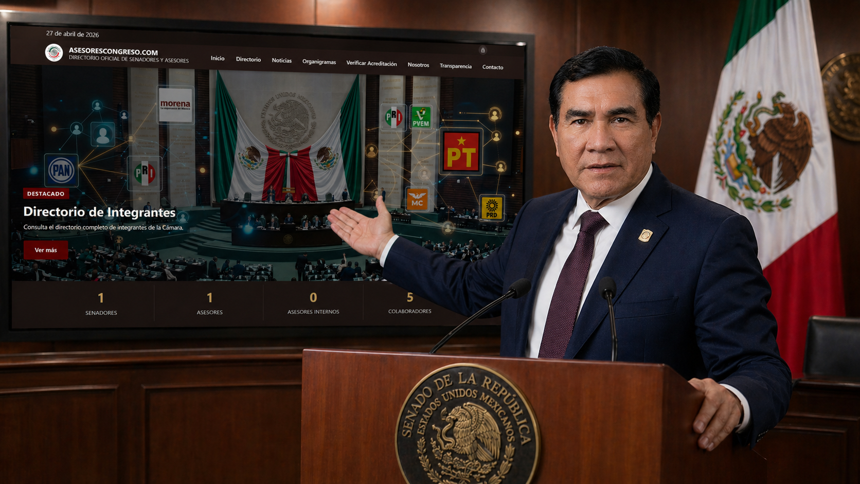 Sen. Raymundo Leyva Gil da la bienvenida al nuevo Portal Legislativo AsesoresCongreso.com